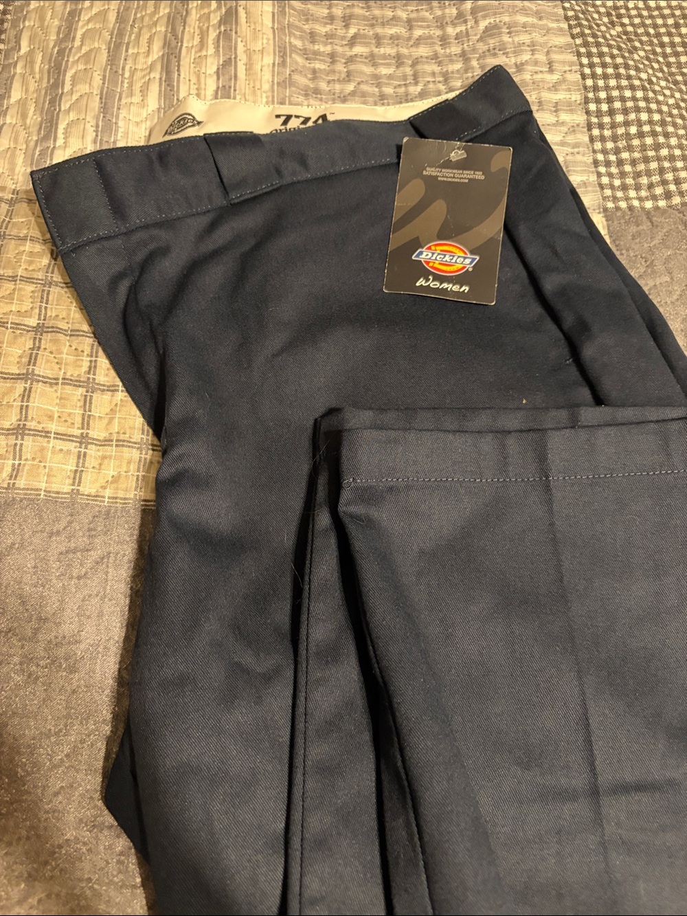 Dickies Women's Work Pants - Dark Navy 774 original fit